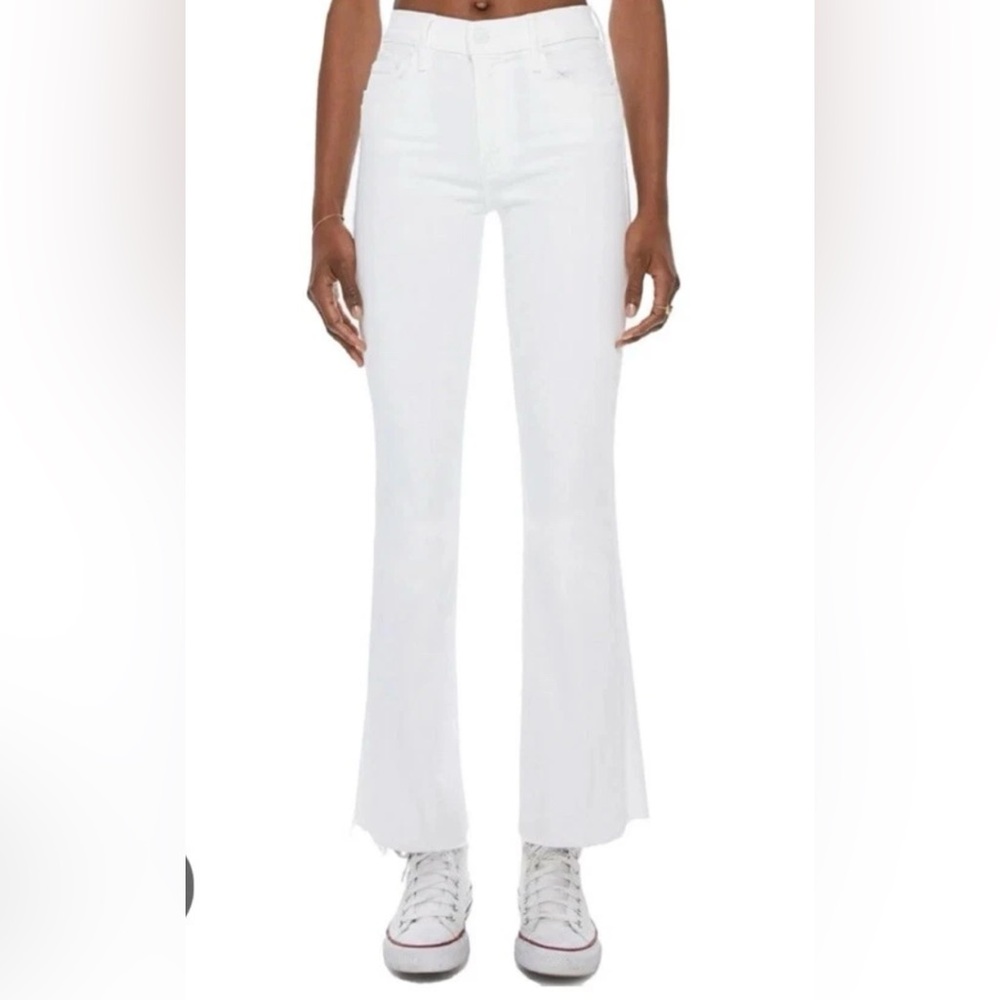MOTHER Off-White Denim Jeans